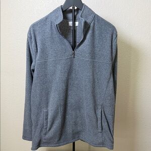 Men's Gray Quarter-Zip Fleece